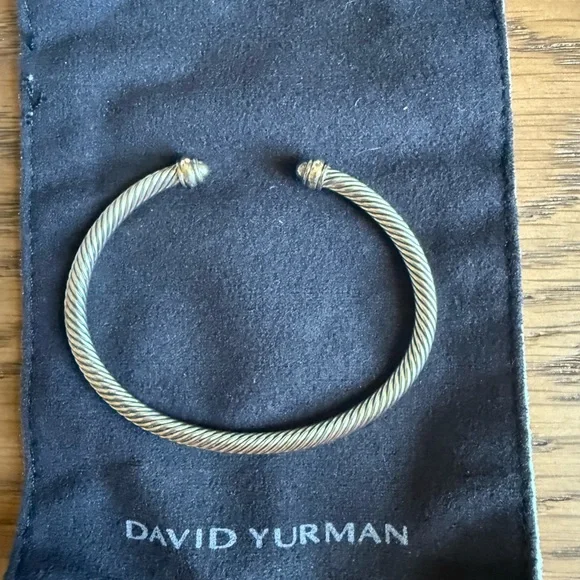 David Yurman Twisted Sterling Silver Bracelet - Picture 1 of 6